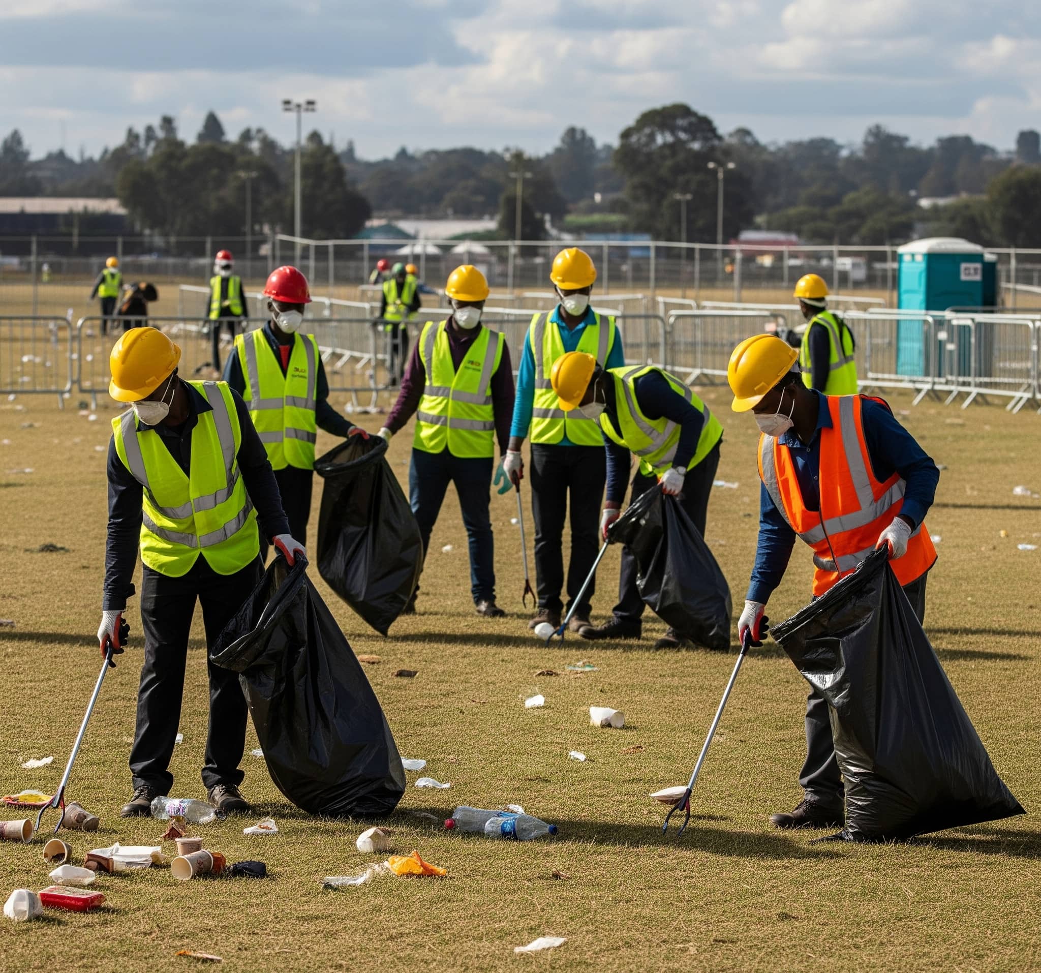 Post construction cleaning and debris removal